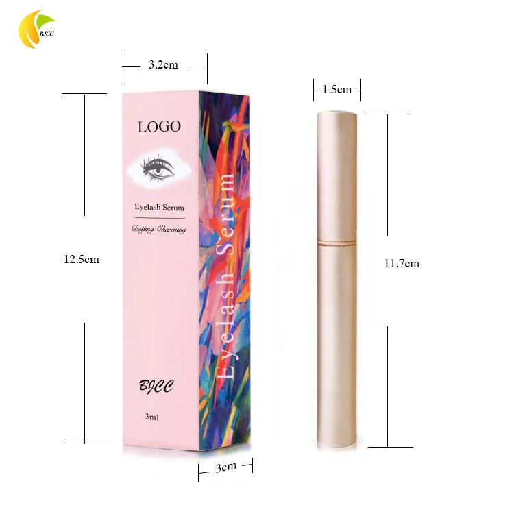 

OEM All Natural Oil Free No Irritation Vitamin Custom Logo Black Eye lash Eyelash Serum For Lash Extensions Private Label