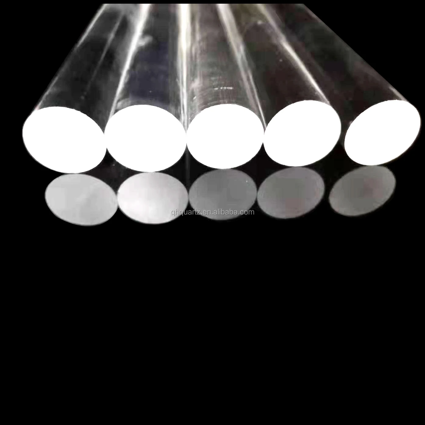 
QH best selling transparent quartz glass rod with factory price 
