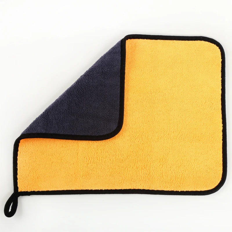 
microfiber cloth car wash or cleaning towel with two sides 