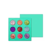 

Custom Glitter Eyeshadow Palette Private Label 9 Colors No Logo Eyeshadow Palette