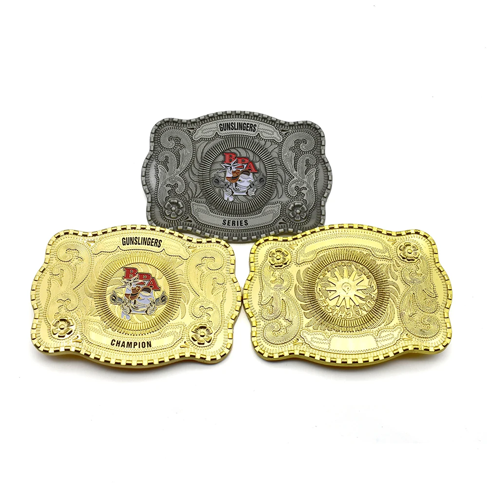 
High Quality Custom Antique Copper Brass Belt Buckle Military 38Mm 60Mm Gold Custom Logo Cowboy Belt Buckle For Men 