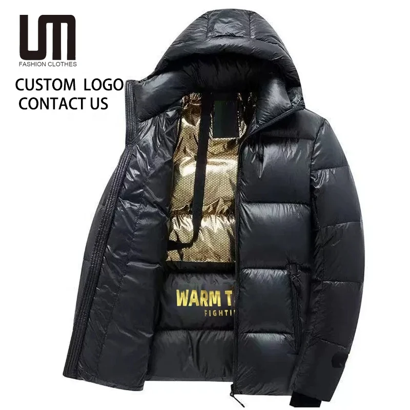 OEM Service Good Quality Winter Trending Men Casual Windproof Hooded Thick Parkas Vintage Classic Overcoat Bomber Jackets Coat