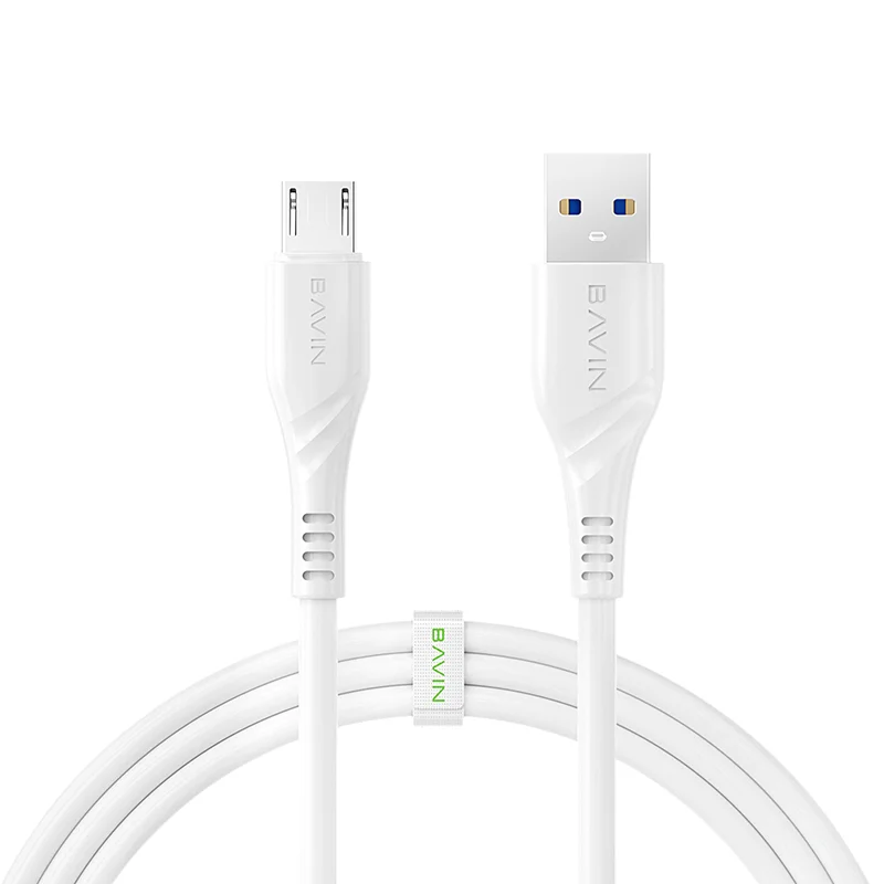 

Cable cb210 BAVIN 1.2M Usb Para Celular 2.4A Cable Fast Charging Data Cable, White