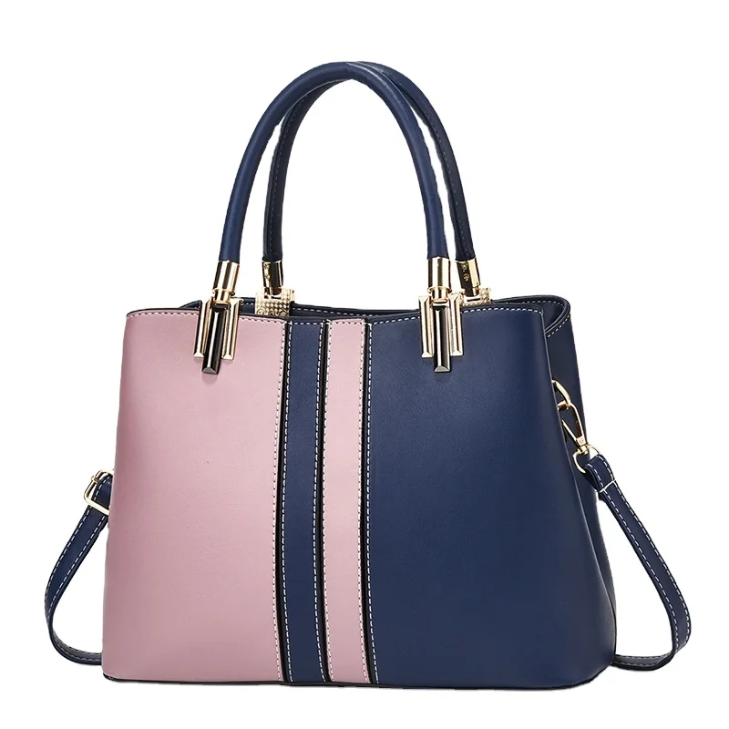 

Hot Selling Trendy PU Leather Patchwork Designer Brand Luxury Crossbody Bag With Tote Bag Classic Colorful Handbags