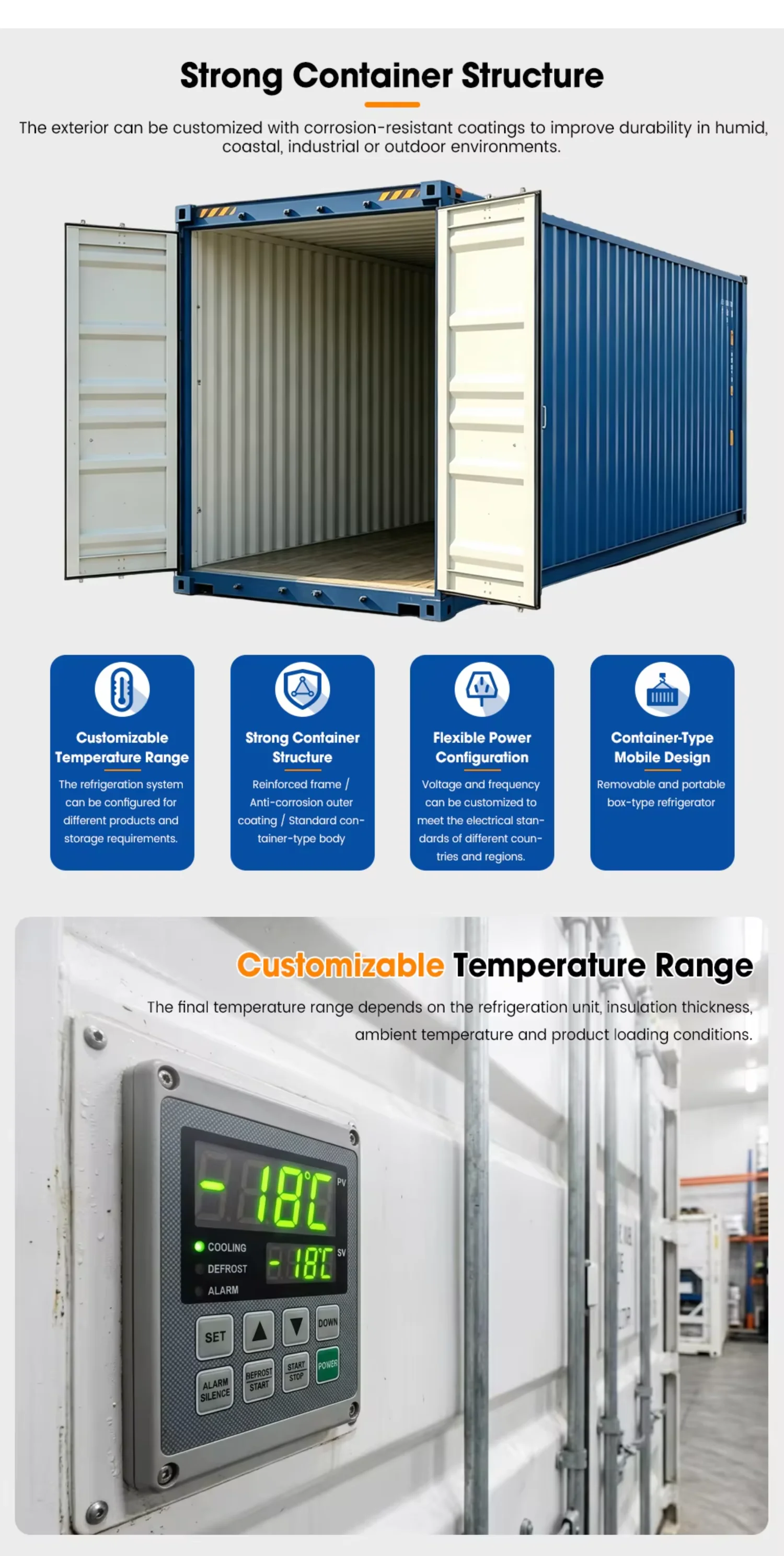 Cold Storage Container Freezer, SGS, 20ft - detail 8