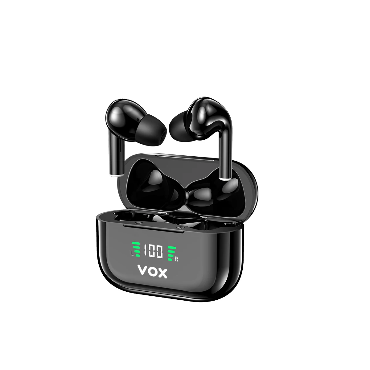 

LED Electricity Display Business Noise Reduction TWS 5.1 In-ear Touch Control Wireless Earphone Jack, Black