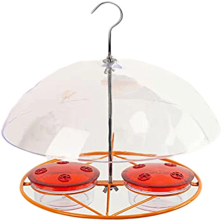 

Baltimore Oriole Feeders,Adjustable Dome Transparent Proof Squirrel Bird Houses and Larger Birds Baffle for Outside Garden Yard, As shown