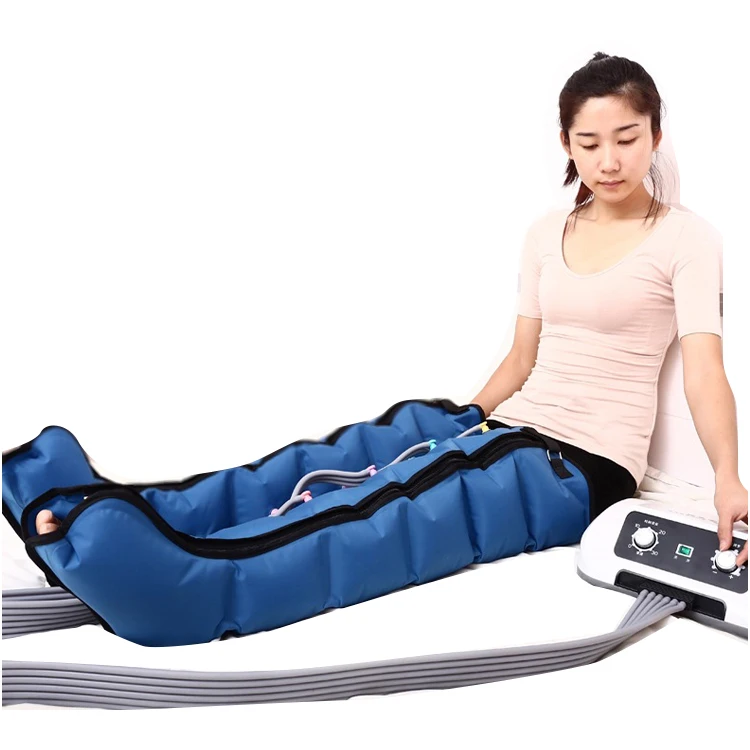 

Sale Lymphatic Drainage Device Pressotherapy Equipment Lymphatic Drainage Massage Device Reathlete Leg Massager Air Compression, Blue