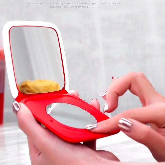

5X Magnifier 2000Mah Li-Battery Led Makeup Power Bank Mirror
