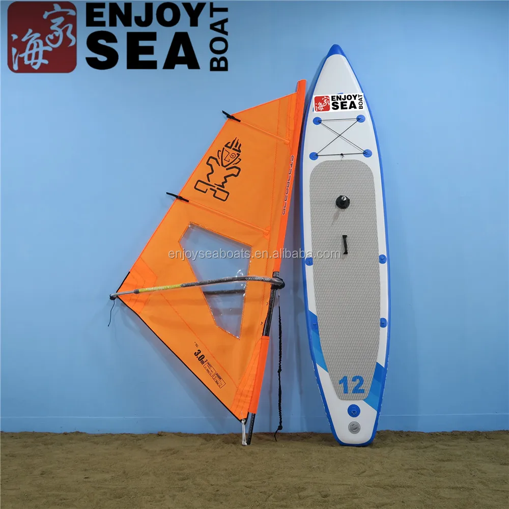 

2021 Factory price pvc Windsurf Board Inflatable for Sale /inflatable sup paddle surfboard with pvc made in china, Wooden (optional)