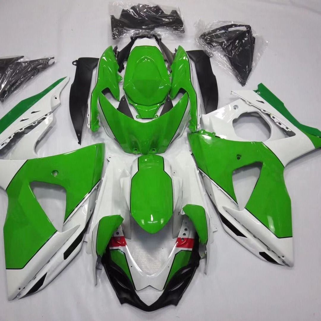 

2021 WHSC Motorcycle Fairing ABS Plastic Body Kit For SUZUKI GSXR1000 2009-2010 Green White, Pictures shown