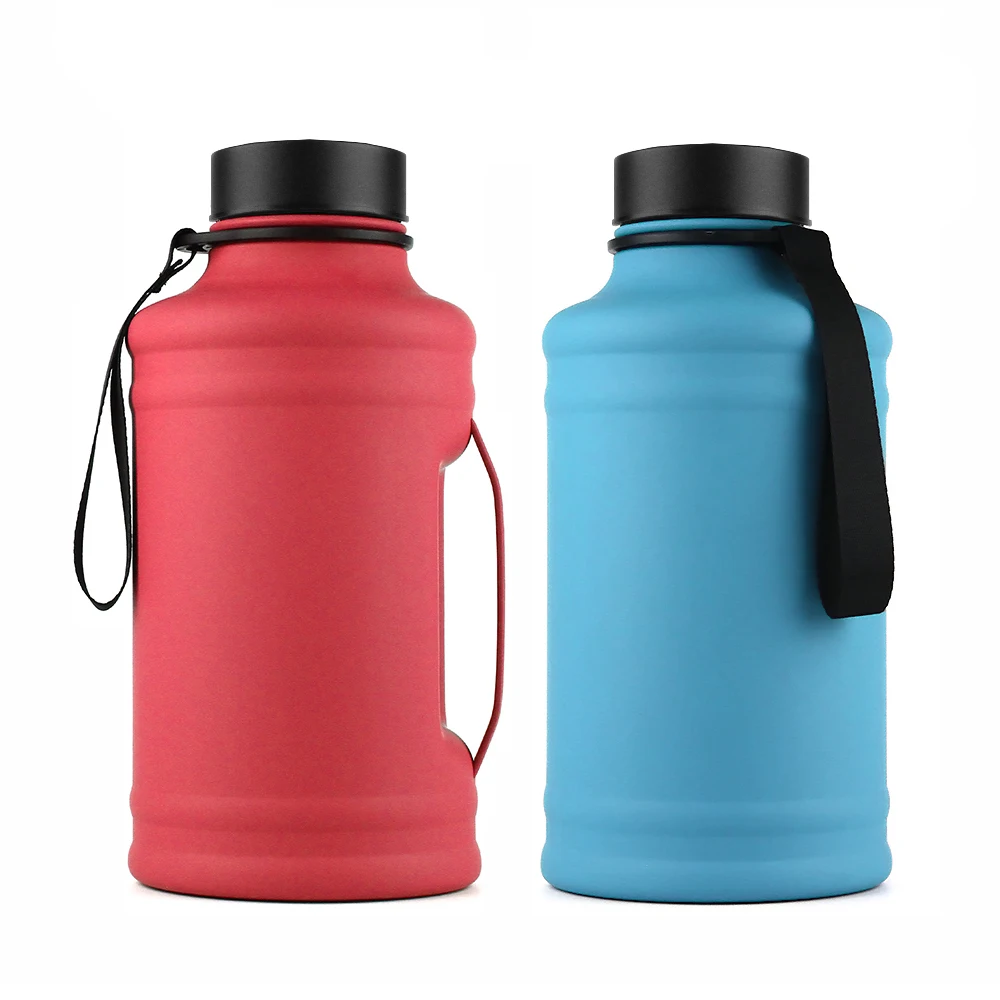 

2.2L New arrival stainless steel water bottle with handle portable bottle custom logo custom color, Customized color