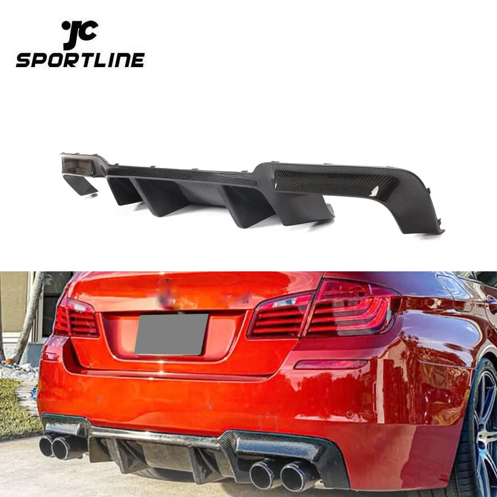 

Rear Bumper Diffuser Lip Spoiler Body Kit Carbon Fiber for BMW F10 M5 2012 - 2017