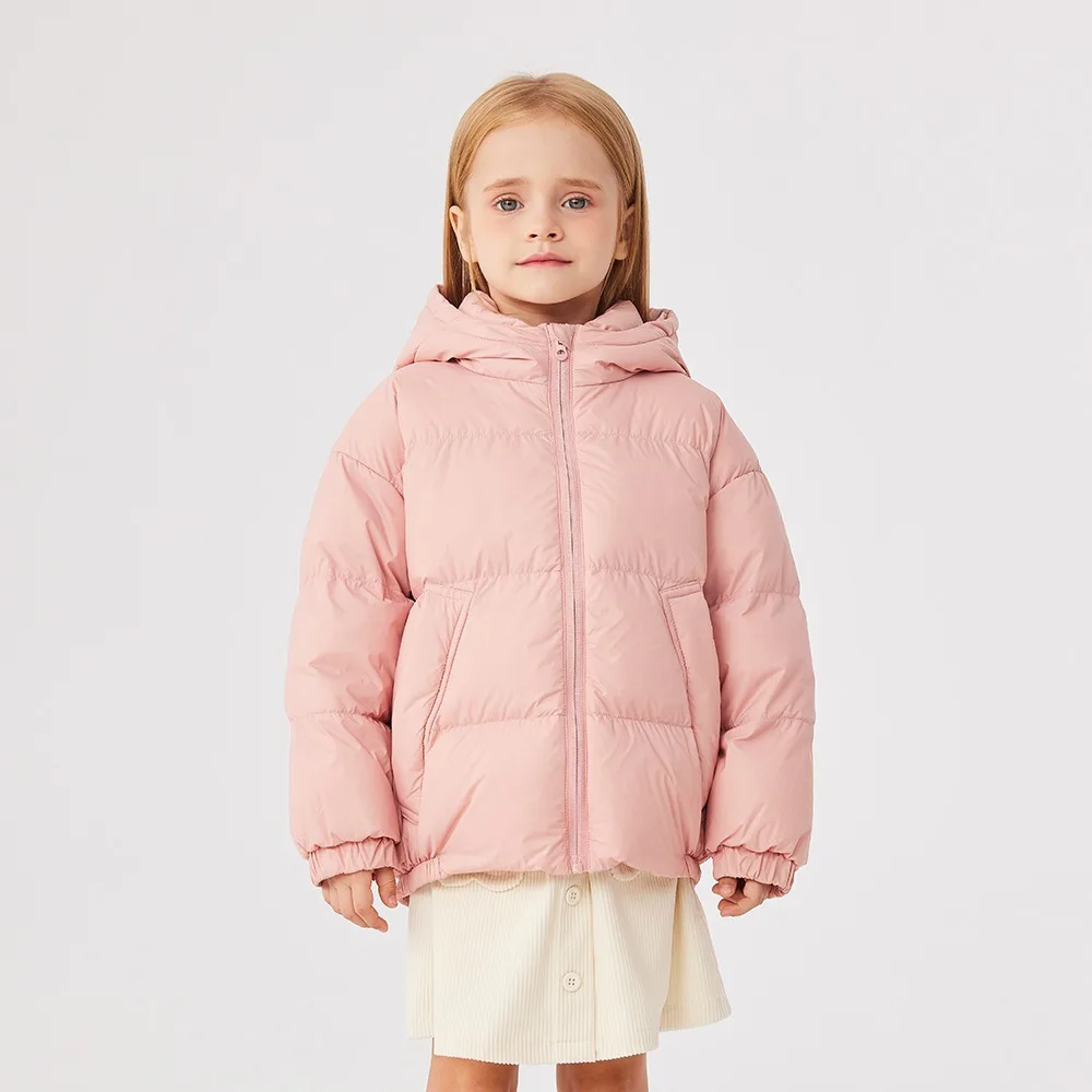 Pink children's lightweight thin soft and warm down jacket keeps your sweet  warm during winter spring autumn