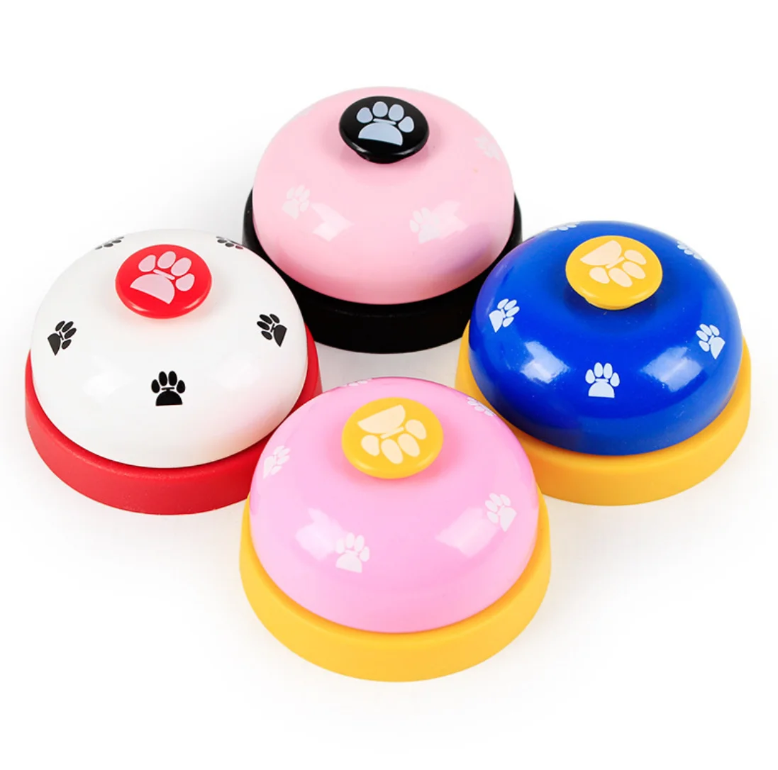 

Factory Direct Wholesale Pet Metal Push Bell Portable Pet Training Pager, White/pink/blue/fuchsia