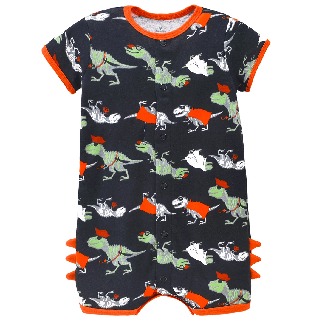 

2021 summer clothing baby body rompers infant jumpsuit with animal print 100% cotton cartoon, Picture