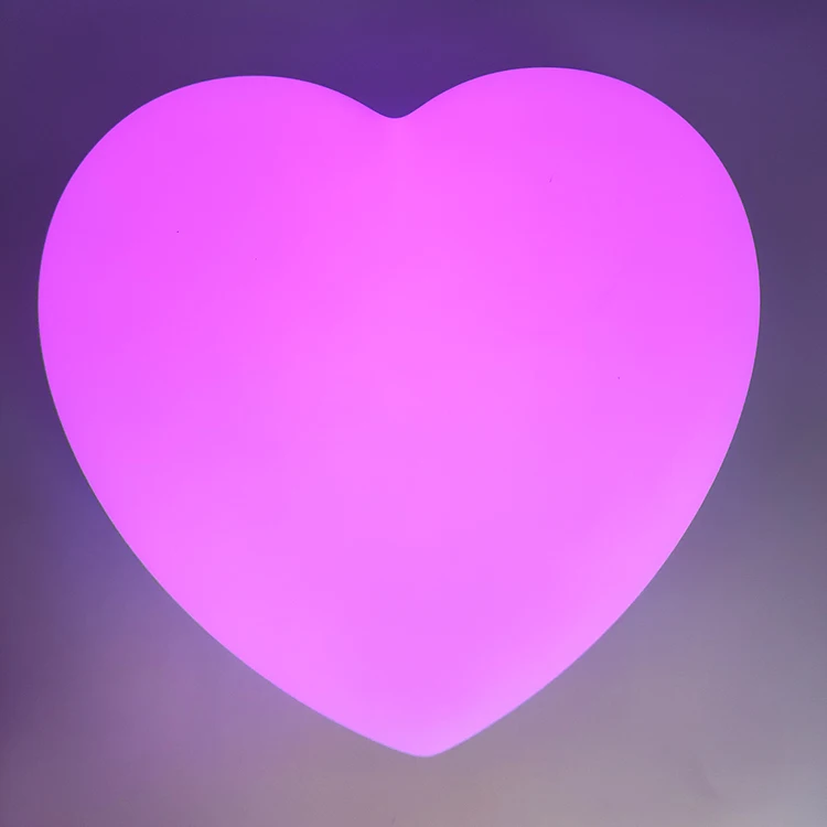 

LED heart shape romantic lamp customized Logo/Speaker gift Valentine present, 16 colors changing