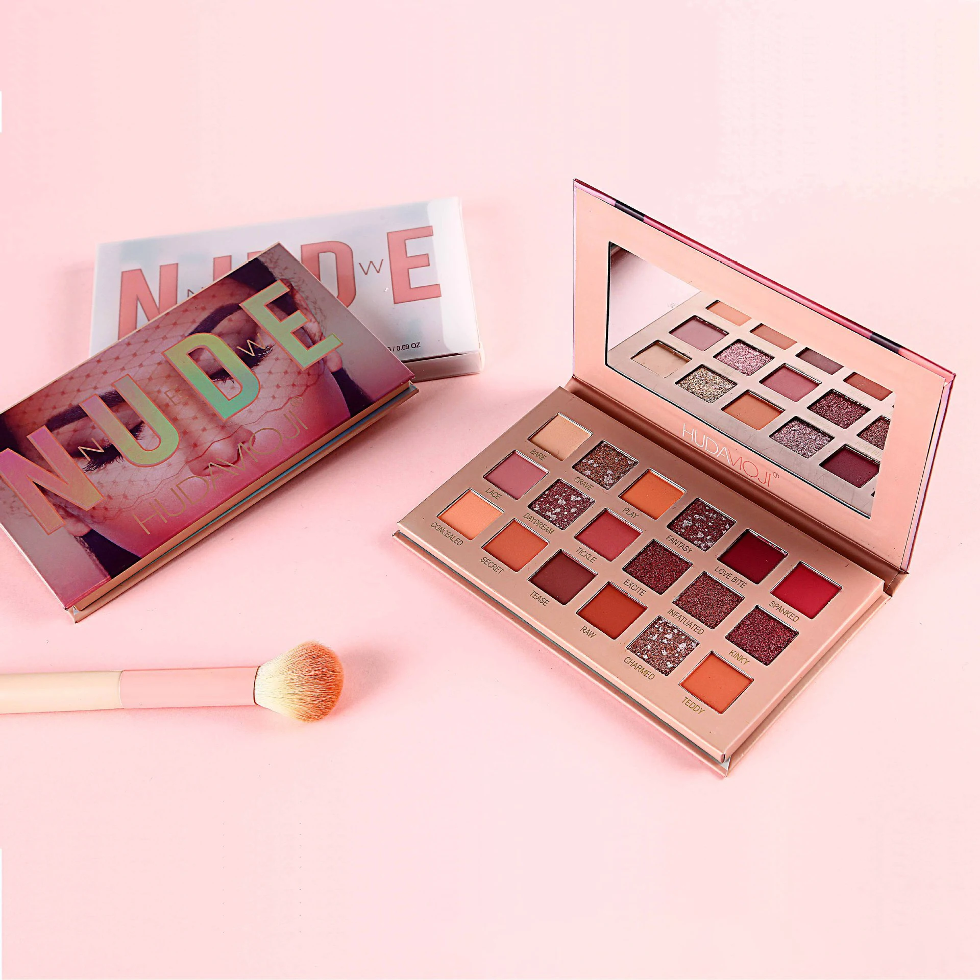 

18 Colors Nude Eyeshadow Pearlescent Makeup Glitter Pigment Shadow Waterproof Cosmetics Lidschatten Eyeshadow Palette
