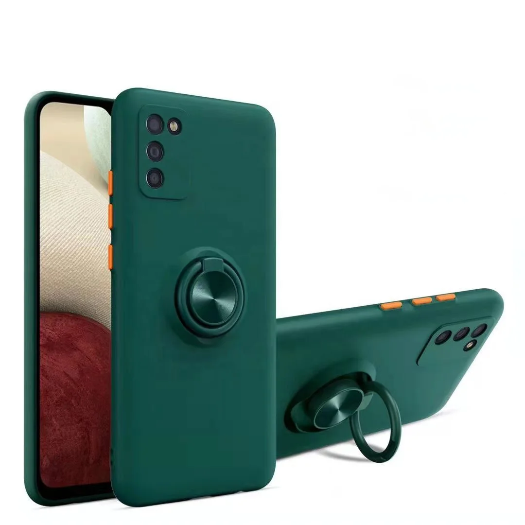

Hot Sale Slim Cellphone Cover With Car Magnetic Ring Kickstand Phone Case For REDMI 9 Power, Multi colors