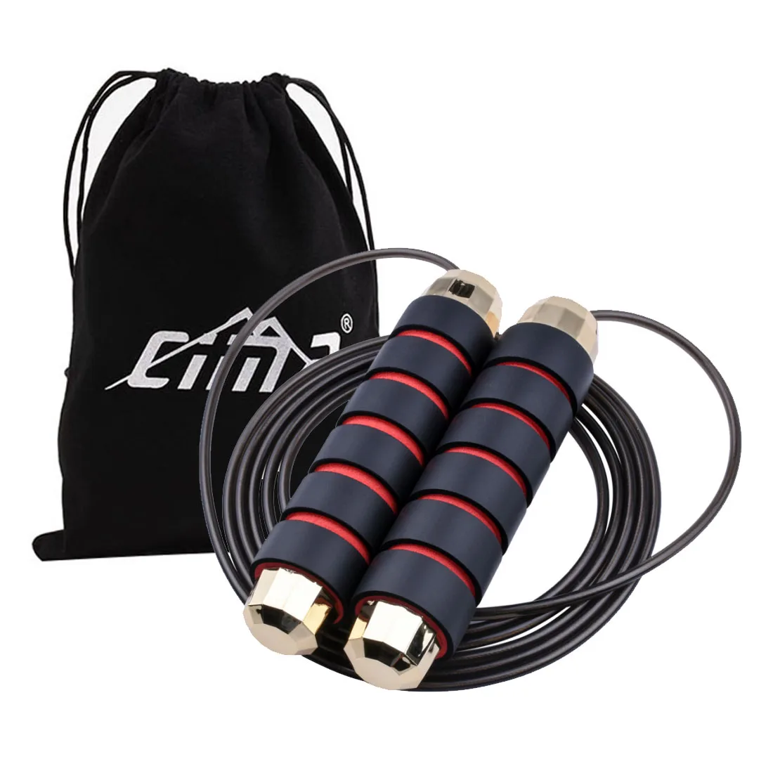 

Durable Quality Jump Ropes Weight Bearing Steel Wire Skipping Rope Women Workout Set Jump Rope Skipping, Black-red, black-green, black-blue, black