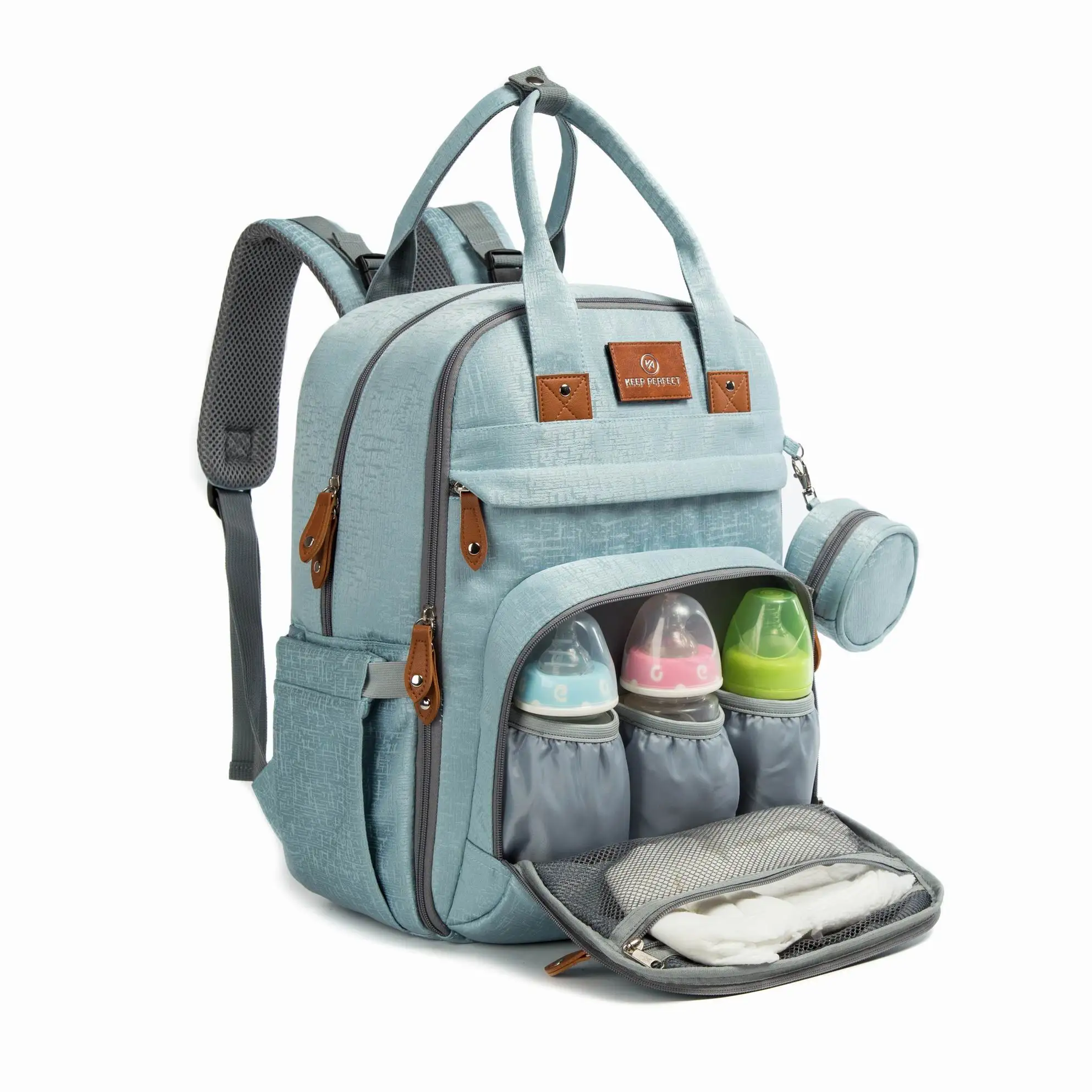 

Sac A Langer 2021 Factory Design Maternity Mummy Bags Waterproof Travel Mom Baby Diaper Bag Backpack diaper bag with changing station, Contact supplier
