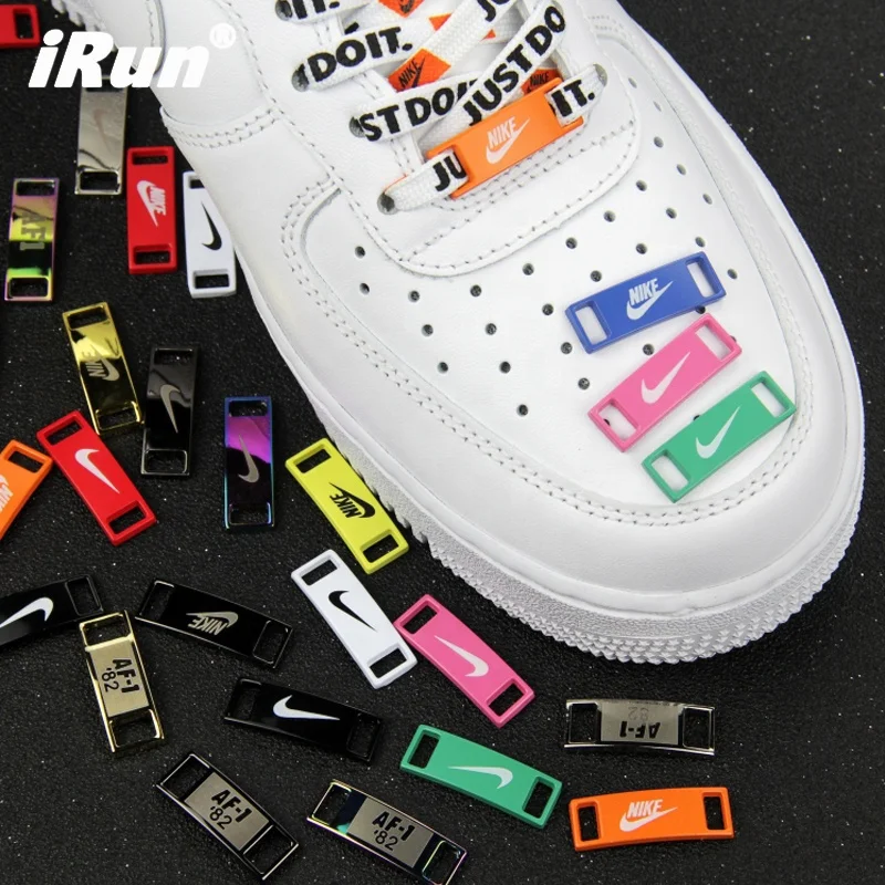 

New Material Zinc alloy Shoelace tag charm Sneakers metal shoe accessories custom logo af1 shoe lace lock dubraes decoration
