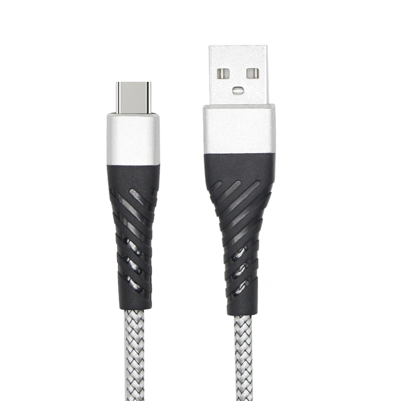 

Phone Charger Cable Double Braided Nylon USB Type-C 3.0 Data Cable USB Fast Charging With HTC Xiaomi Galaxy