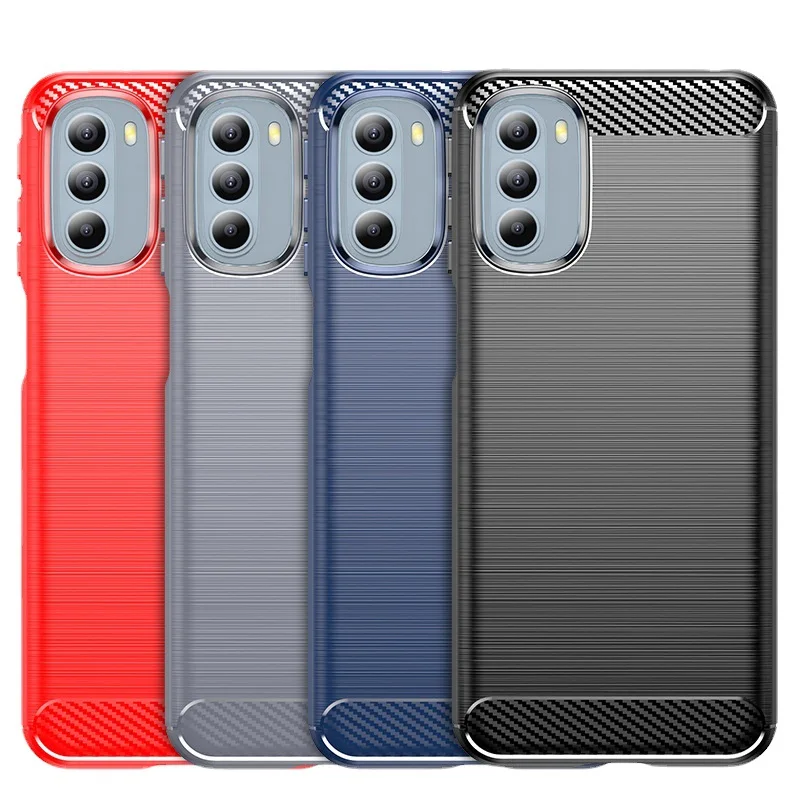 

For Motorola MOTO G31 G41 G51 G71 5G Case Cover Capas Carbon Fiber Case Fundas, 4 colors