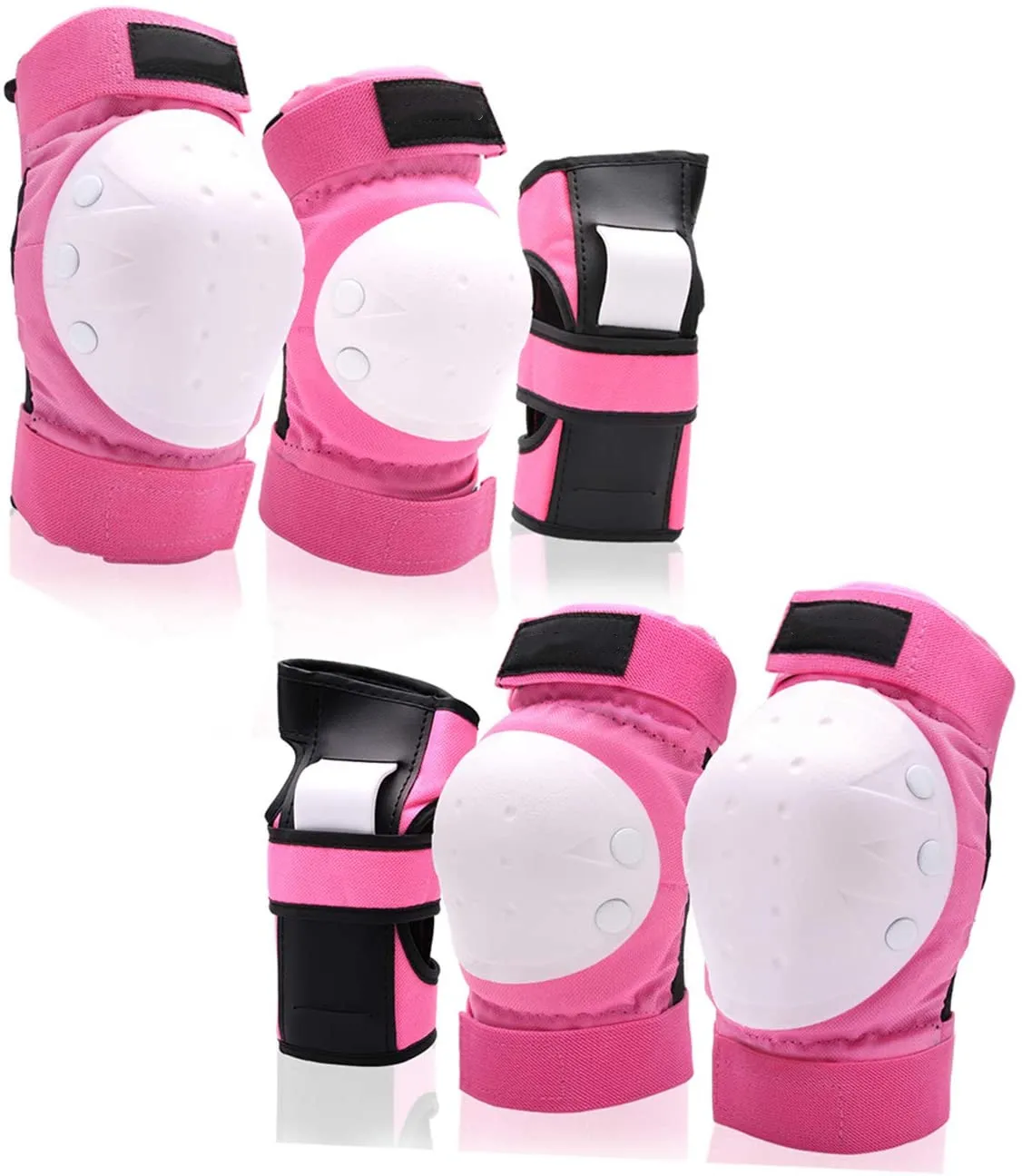 

Wholesale Roller Skate Inline Skateboard Electric Scooter Protective Gear Sets Knee Pads Elbow Protection Wrist Guards For Adult, Black,blue,pink