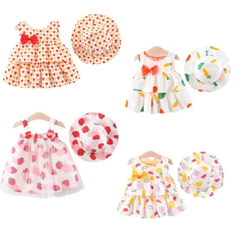 

Summer cute Girl Dress kids clothing 2 Years Girl Frocks Bear Pattern Leisure Dress girls dress, Picture shows or customized