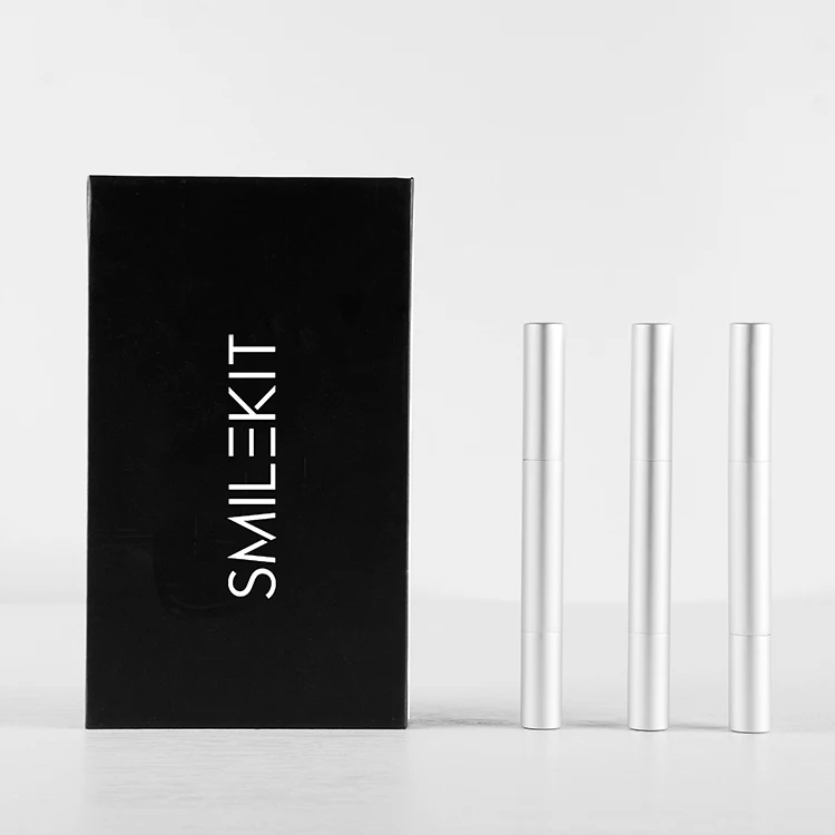 

Cardboard Boxed Luxury 3ml Teeth Whitening Refill Gel Kits, Black