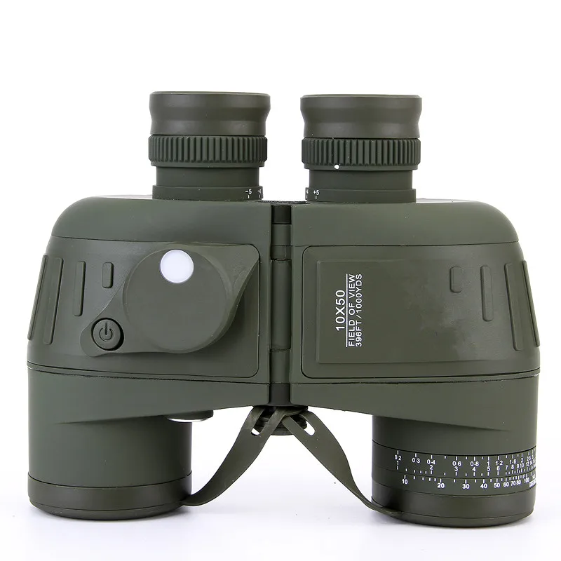 

LARREX Hot Selling Powerful Russian Military 10x50 Waterproof binoculars with compass for navigation, Armygreen