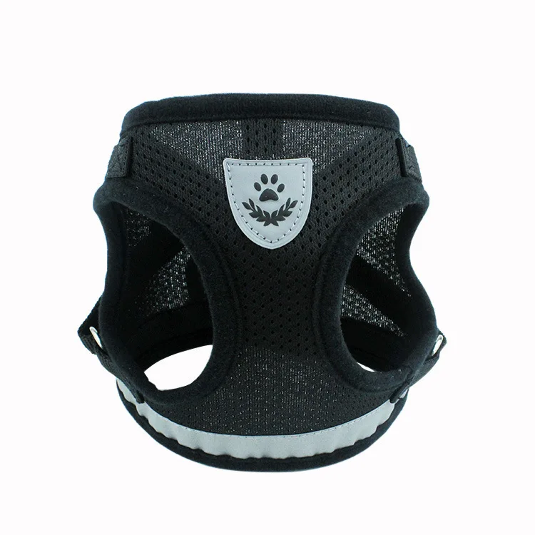 

Reflective Mesh Dog Chest Harness Vest Dog Traction Rope Breast Strap Breathable Pet Dog Leash, As show