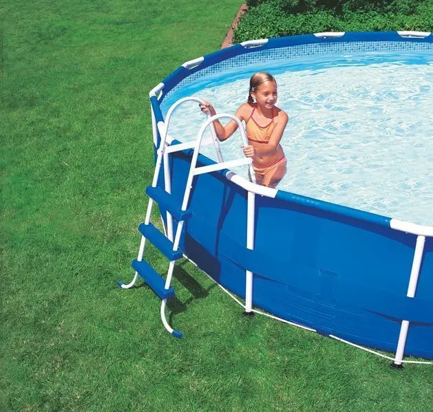 

High quality large above ground piscina steel family kids portable metal frame outdoor swimming pool, Grey,blue,customizable