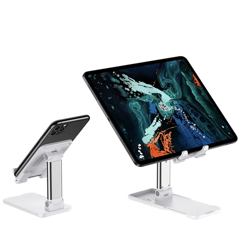 

desktop desk top adjustable enhanced mini rectangular rubber metal tablet cell phone stand holder, Wood