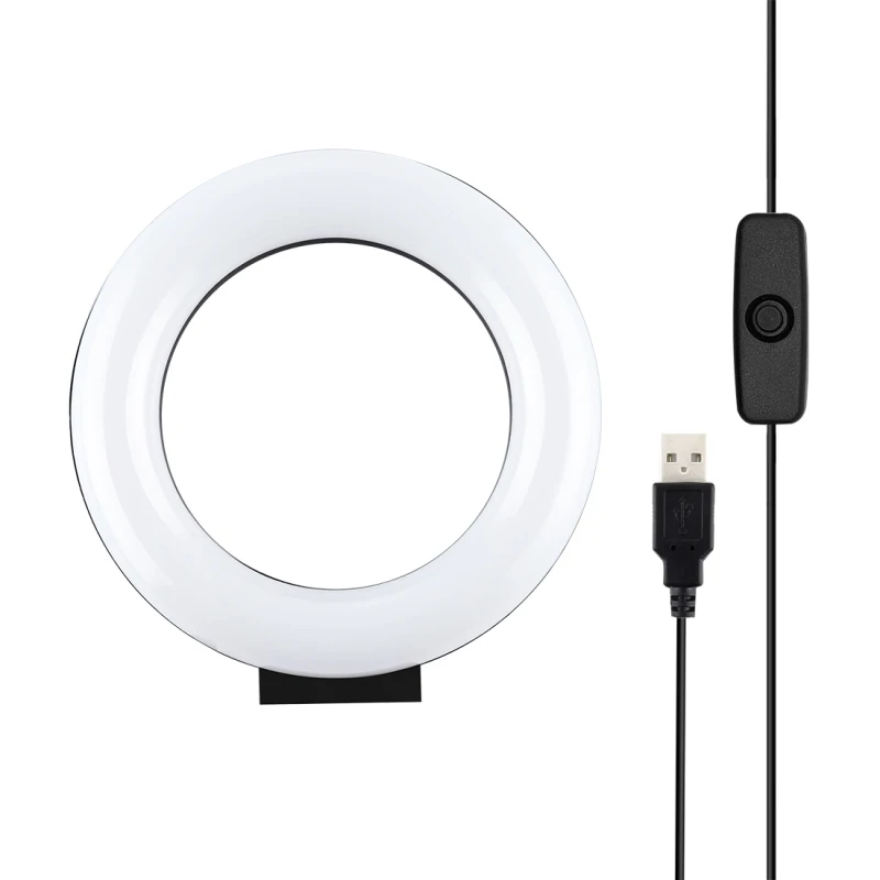 

OEM PULUZ 4.7 inch 12cm Curved USB White Light LED Ring Vlogging Photography Video Lights