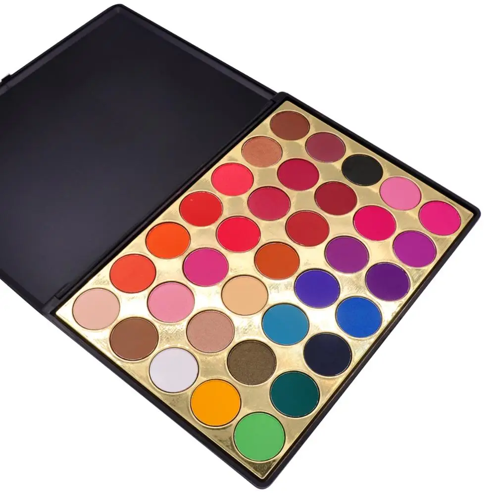 

no brand waterproof eye shadow palette with private label cosmetics palette for eyes makeup use, Matte.shimmer.glitter colors