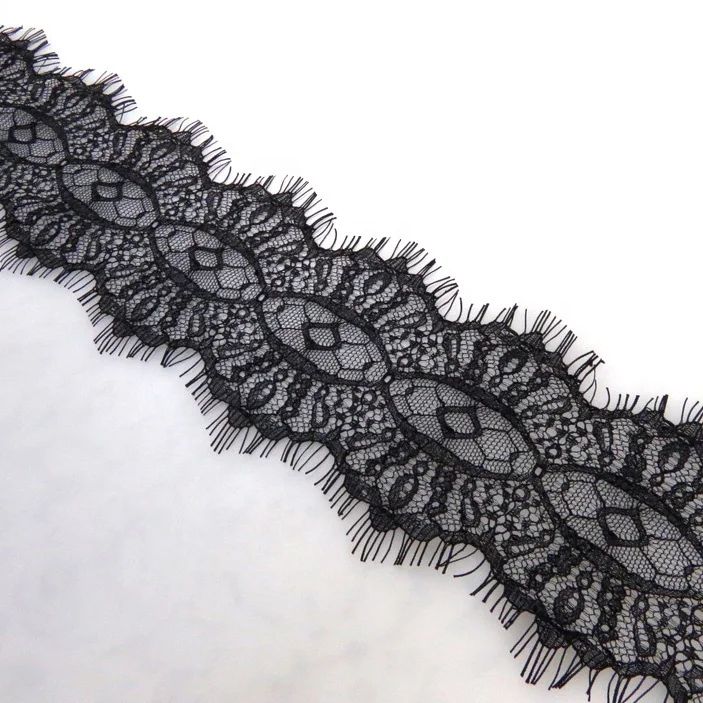 

9CM Double-sided sewing chantilly french lace trimming wholesale, Accept customized color