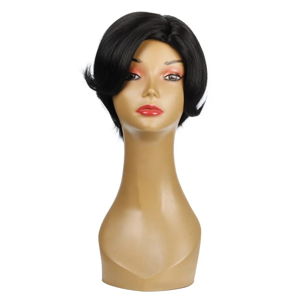

Hand Woven Rose Net Short Wig Deep Curly Synthetic Hair Wig Supplier