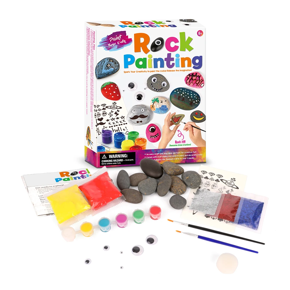 

byNCCeh model coloring children educational toys rock painting kit set toy diy crafts arts toys for kids