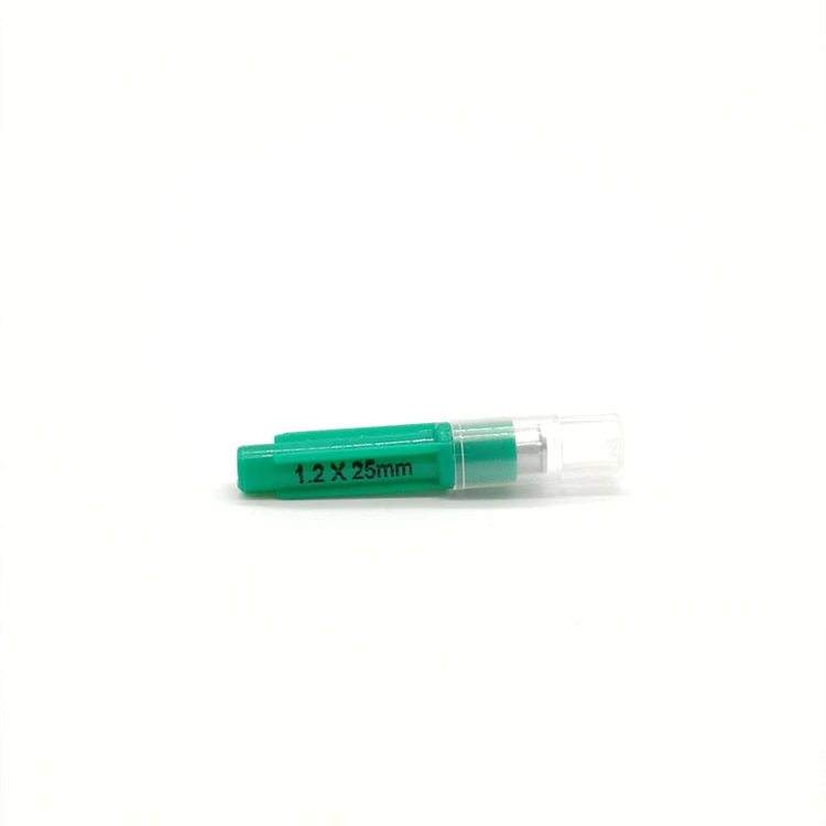 
1.2mm*25mm Disposable Aluminium Hub Veterinary Needle 