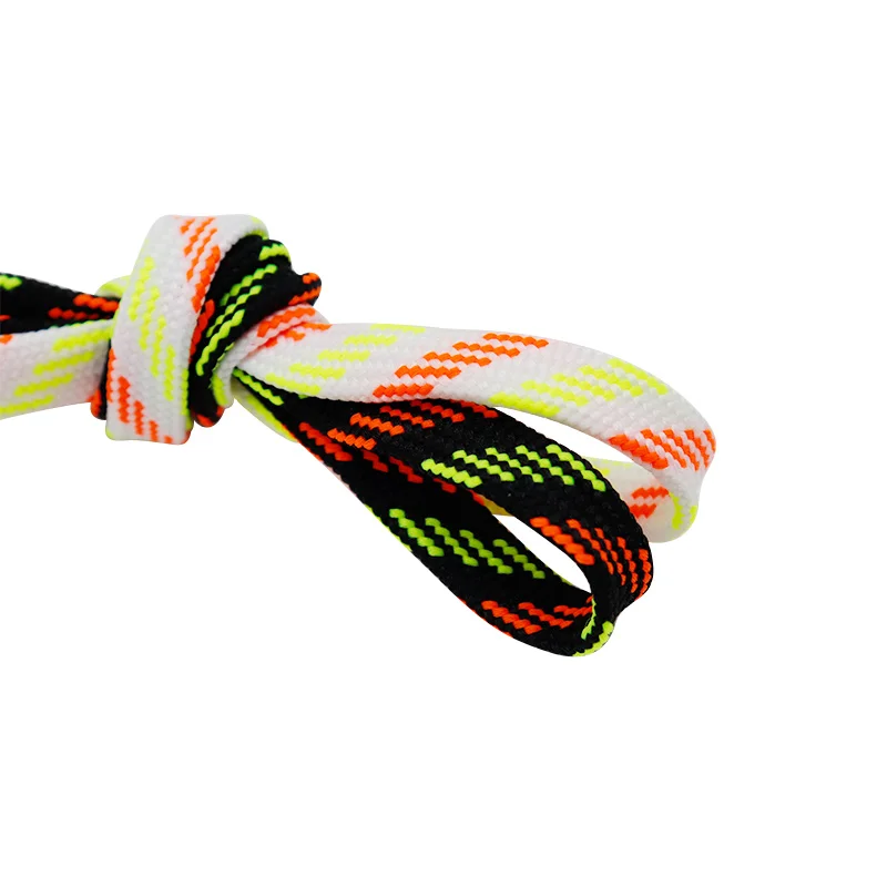 

Weiou company mixed color flat polyester shoelaces various colors available custom length