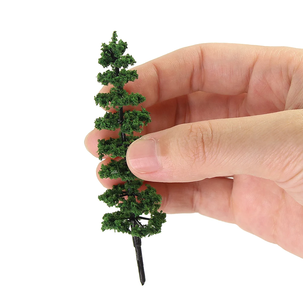 

TC90x Model Train Railway Layout 1:75 1:87 HO OO Scale 90mm Miniature Trees Model Green Tree Artificial