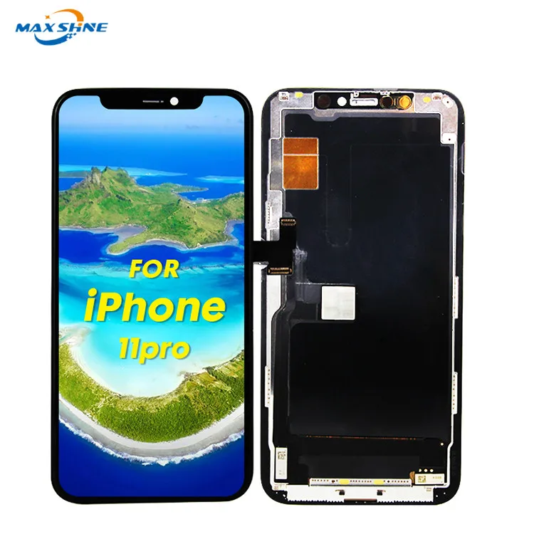 

OLED Lcd For iPhone 11 Pro 5.8" LCD Display With 3D Touch Screen Digitizer Assembly Replacement No Dead Pixel, Black