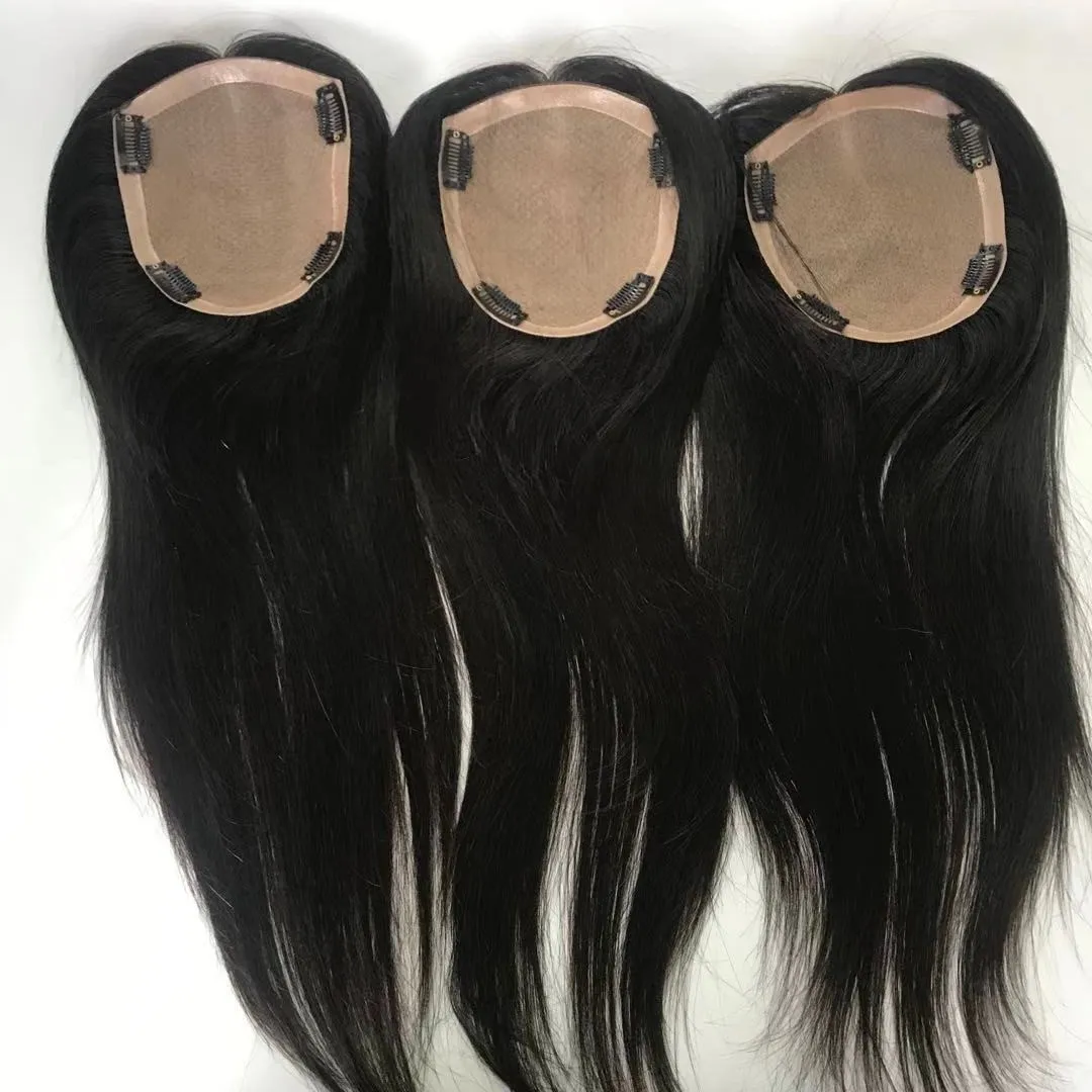 

Fast Shipping wholesale 100% real virgin european human hair topper for women hair toupees