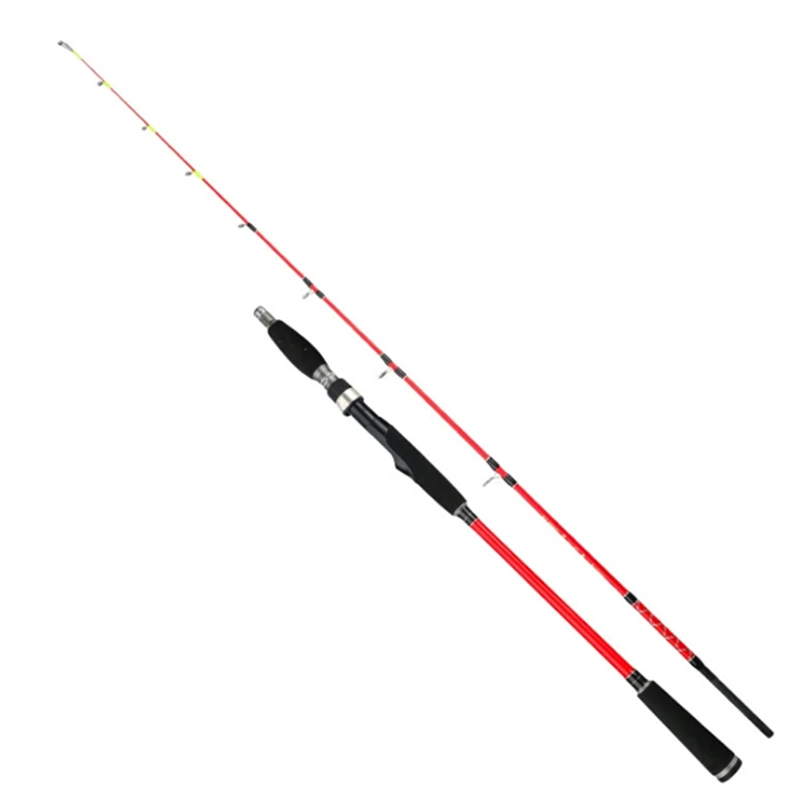 

SNEDA 1.5M 1.68M 1.8M Mimi Boat Pole Sea Beach Slow Shake Iron Pole With Solid rod Tip For Travel Fishing