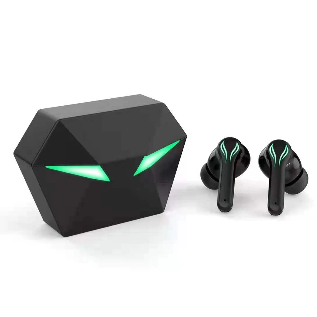 

Mobile Phone eaphone New Arrival YX-01 Led Glowing Gaming Bt5.0 Headset Neckband Earphone Wireless Earbuds, Black