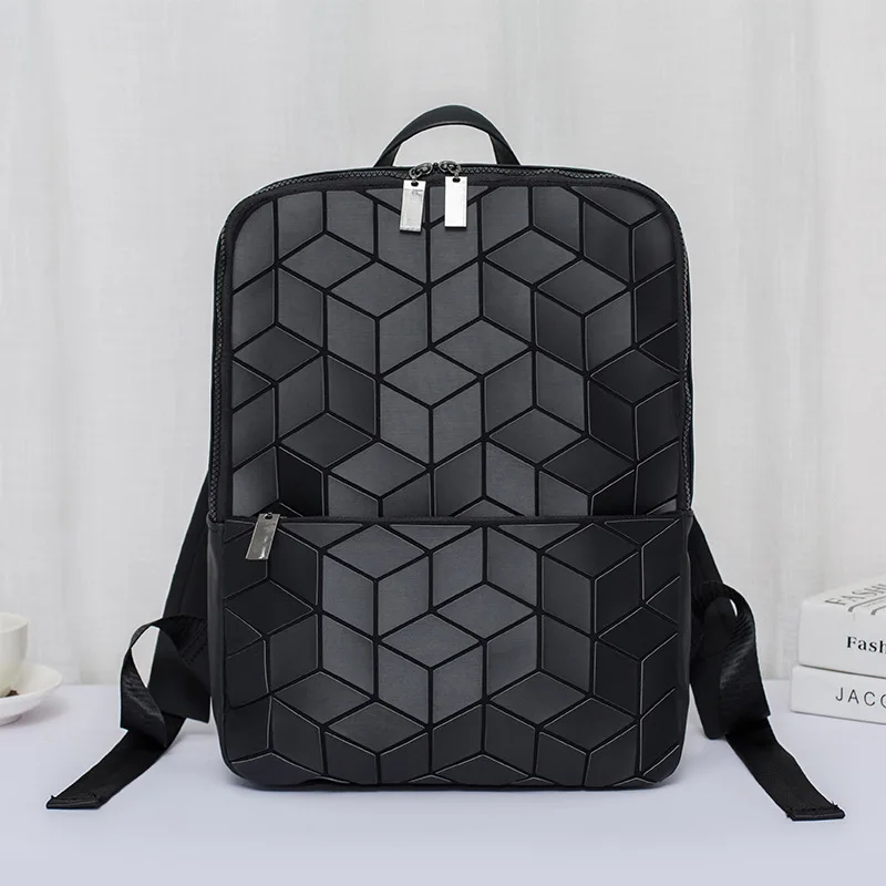 

AMIQI geometric luminous backpack bags new Travel Bags for School Back Pack holographic Bao Backpacks