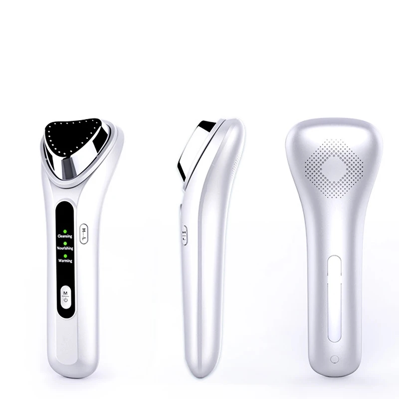 

Wholesale Usb Recharge Electric Facial Massager Device Heating Face Lifting Massager With Wrinkle Remover, White
