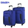 2019 Hot New Style Waterproof Nylon Large OEM Suitcase Four Wheel Trolly Traveling Roller Luggage Bag Fabric